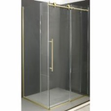 Душевое ограждение EGO прямоугольное раздвижное LEX GOLD 120х90х200 см