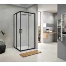 Душевая кабина Koller Pool G90SCB GRACE квадратная Black 900x900x1900 мм стекло прозрачное