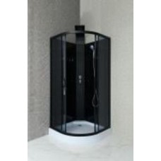 Душевой бокс GM Dp 210 90x90 см графит/черный полукруг