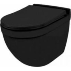 Унитаз подвесной Jaquar Solo Rimless с сидением Slim SLS-BLM-6953BIUFSM