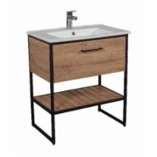 Тумба Aqua Rodos Loft-Scandi с умывальником Arte 75 см (напольная)