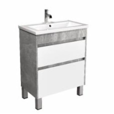 Тумба Мойдодыр Polo Loft 60-U с умывальником Cosmo 60