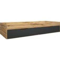 Кровать детская Lion приставная Джуниор 80x200 см дуб аппалачи/антрацит