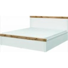 Кровать BRW без ламелей Holten 180x200 см белый/дуб вотан (S440-LOZ/180-BI/DWO)