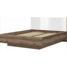 Кровать с подъемным механизмом BRW Forn 160x200 см дуб делано/белый глянец (S471-LOZ/160/B-DDC/BIP)