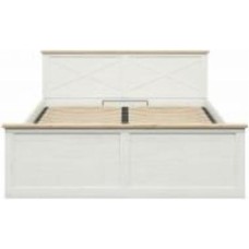 Кровать с подъемным механизмом BRW Frija 180x200 см сосна андерсен белая/дуб артизан (S611-LOZ/180-APW/DASN)