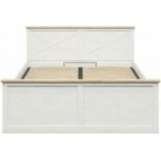 Кровать с подъемным механизмом BRW Frija 160x200 см сосна андерсен белая/дуб артизан (S611-LOZ/160-APW/DASN)