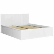 Кровать с подъемным механизмом BRW Tetrix 160x200 см белый глянец (S442-LOZ/160/B-BIP)