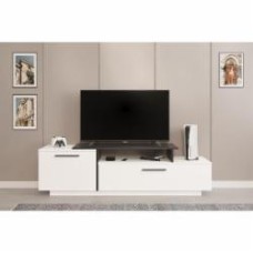Тумба под ТВ Світ Меблів Фиби 1800x520x400 мм черный/нимфея альба