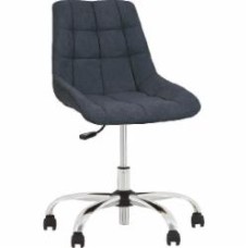 Кресло Nowy Styl NICOLE GTS (J) CHR61 SQR (CH) SORO-95 темно-серый