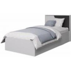 Кровать Вісент Старк (под ламельый каркас с ножками) 90x200 см белая структура дерева