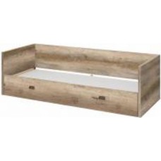 Кровать BRW Malcolm 150x195 см дуб каньон монумент/серый вольфрам (S325-LOZ/80/160-DAMO/DAMON)