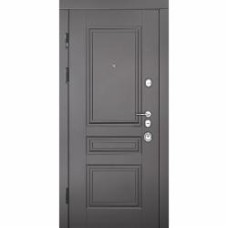 Дверь входная Abwehr MG3 (335+335) 086 Л NEW (КВЦ + СМБ) моноблок Kale черный / белый супермат 2050х860 мм левая