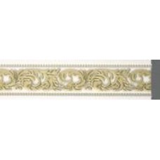 Молдинг Dellos Baget 156G-115 белый с золотым 2400x50x11 мм