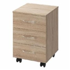 Тумба мобильная ROKO БЮ301 40,6х42,3х58,4 см дуб сонома