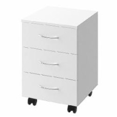 Тумба мобильная ROKO БЮ301 40,6х42,3х58,4 см белый