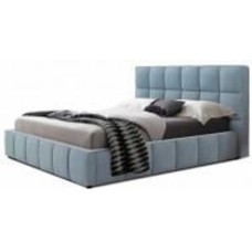 Кровать Green Sofa Техас-1 лагуна 32 серо-голубой 140x200 см