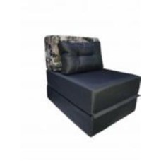 Диван-кресло Примтекс Плюс LOUNGE PPU XXL OX-312/PT-05 с подушкой 60х35 см принт Paris серый