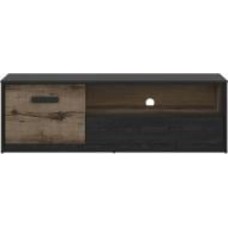 Тумба под ТВ BRW Kassel 1д1ш 1500x490x410 мм дуб монастери/дуб черный (S491-RTV1D1S-DMON/DCA)