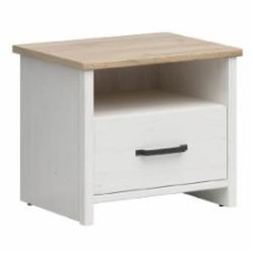 Тумба под ТВ BRW LOKSA 1ш 550x475x425 мм сосна андерсен белая/дуб грандсон (S455-KOM1S-APW )