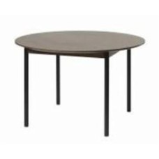 Стол обеденный Unique Furniture LATINA 1200x1200x750 мм дуб эспрессо/черный