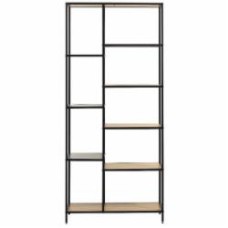 Стеллаж Unique Furniture ALTINO 1800х800х350 мм черный/меламин дуб дикий (46910001)