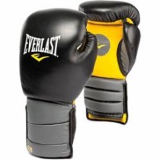 Боксерские перчатки Everlast 171101 р. универсальный черный с желтым