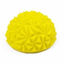 Балансир EasyFit полусфера массажная рифленая 16 см желтый (ef-bp17y)