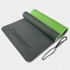 Коврик для йоги EasyFit TPE+TC двухслойный 6 мм Темно-зеленый/Салатовый