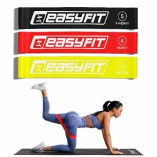 Резинка для фитнеса EasyFit 3 шт. (EF-NBR-3) разноцветный