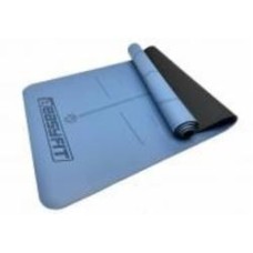 Коврик для йоги и фитнеса EasyFit 184х68х0,5 см каучук 5 мм голубой