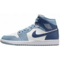 Кроссовки жіночі демісезонні Nike WMNS AIR 1 MID BQ6472-140 р.40,5 голубые с белым Кроссовки жіночі демісезонні Nike WMNS AIR 1 MID BQ6472-140 р.40,5 голубые с белым