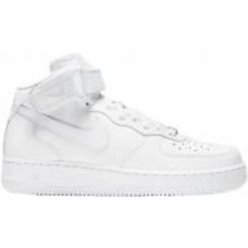 Кроссовки жіночі демісезонні Nike WMNS AIR FORCE 1 07 MID DD9625-100 р.38,5 белые