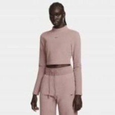 Свитшот Nike NSPHNX PLSH LS CROP TOP FN3619-208 р.XS розовый