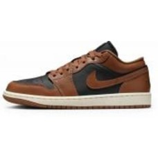 Кроссовки жіночі демісезонні Jordan AIR JORDAN 1 LOW DC0774-021 р.40 черные с коричневым