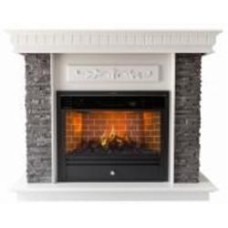 Каминокомплект ASTRA FLAME Манитоба Grey + Гефест