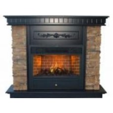 Каминокомплект ASTRA FLAME Юта Brown + Гефест