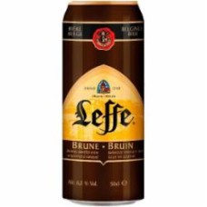 Пиво Leffe Brune темное фильтрованное ж/б 6,3% 0,5 л