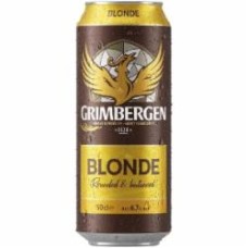 Пиво Grimbergen Blonde светлое фильтрованное ж/б 6,7% 0,5 л