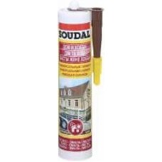 Герметик силиконовый SOUDAL универсальный коричневый 280 мл