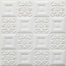 3D-панель Sticker Wall белый 700х700х5 мм (114)