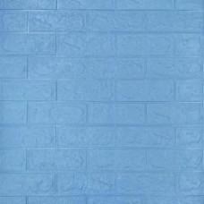 3D-панель с ПВХ самоклеящаяся Sticker Wall кирпич голубой 700х770х3 мм (005-3)