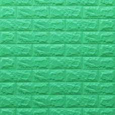 3D-панель с ПВХ самоклеящаяся Sticker Wall кирпич мятный 700х770х3 мм (012-3)