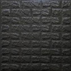 3D-панель с ПВХ самоклеящаяся Sticker Wall кирпич черный 700х770х3 мм (19-3)
