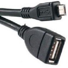 Кабель PowerPlant 0.5 м (KD00AS1233) OTG USB 2.0 AF - Micro