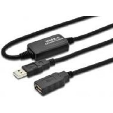 Кабель Digitus USB Am – USB Af 10 м черный (DA-73100-1) (AM/AF) активный удлинитель