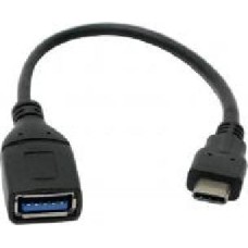 Кабель PowerPlant USB Type-C – USB 0.1 м черный (KD00AS1257)