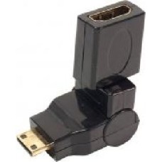 Переходник PowerPlant HDMI – miniHDMI черный (KD00AS1300) 360 градусов