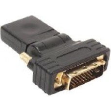 Переходник PowerPlant HDMI – DVI черный (KD00AS1301) 360 градусов