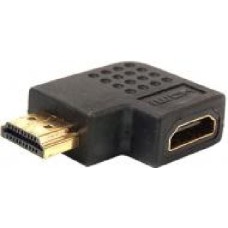 Переходник PowerPlant HDMI черный (KD00AS1302) правый угол